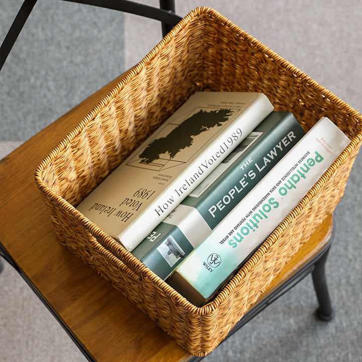 Premium Handwoven Square Storage Basket Stornfield