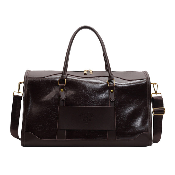 Stylish Leather Weekender Duffle