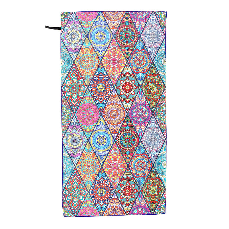 Beach towel with artistic mandala design Stornfield