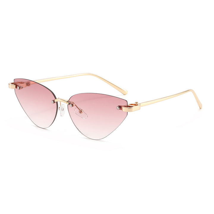 Women elegant Cat-Eye sunglasses with ultra-light metal frame Stornfield