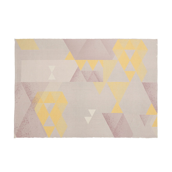 Round Decorative Living Room Carpet with Modern Geometric Pattern Stornfield