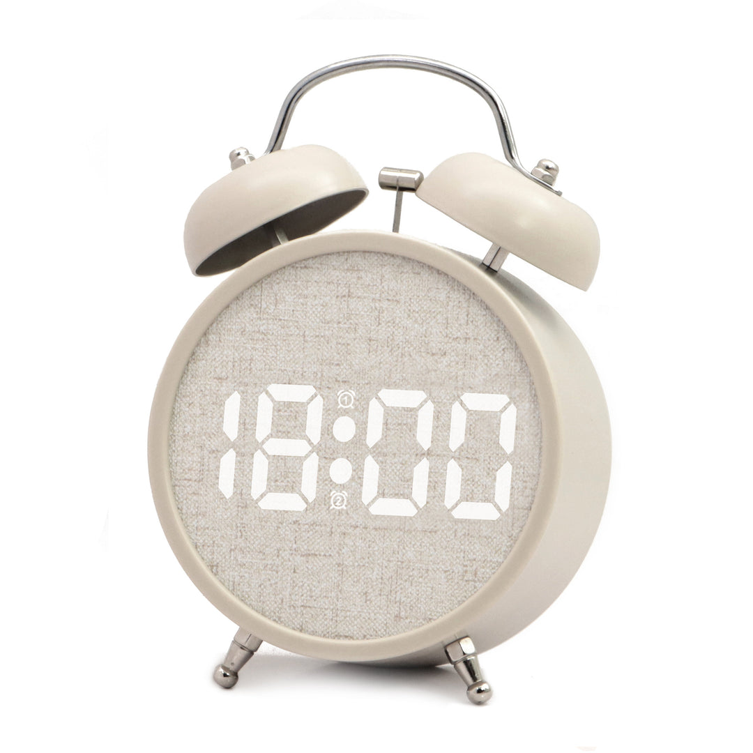 Digital Alarm Clock in Modern Design with Large LED Display Stornfield