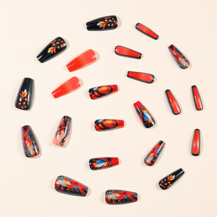 Intricate Peacock Nail Art Design Stornfield