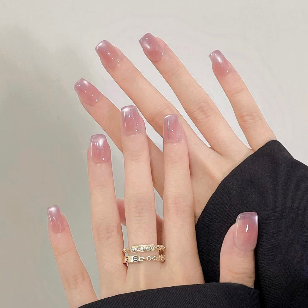 Artificial nails with elegant ombre look Stornfield
