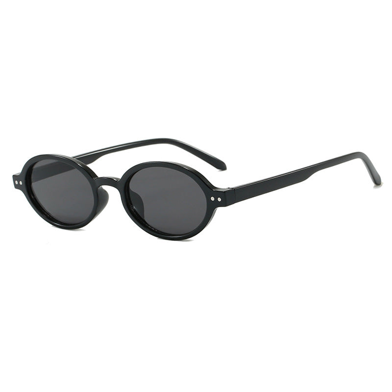 Ladies fashionable oval-shaped sunglasses with fancy frame Stornfield