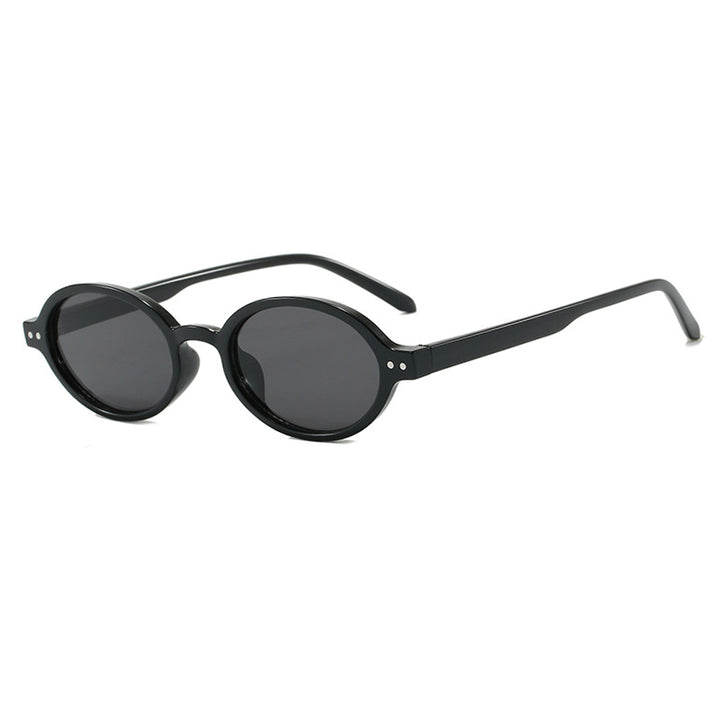 Ladies fashionable oval-shaped sunglasses with fancy frame Stornfield