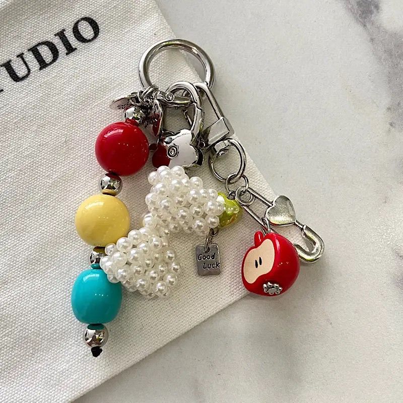 Playful Beaded Charm Keychain Stornfield