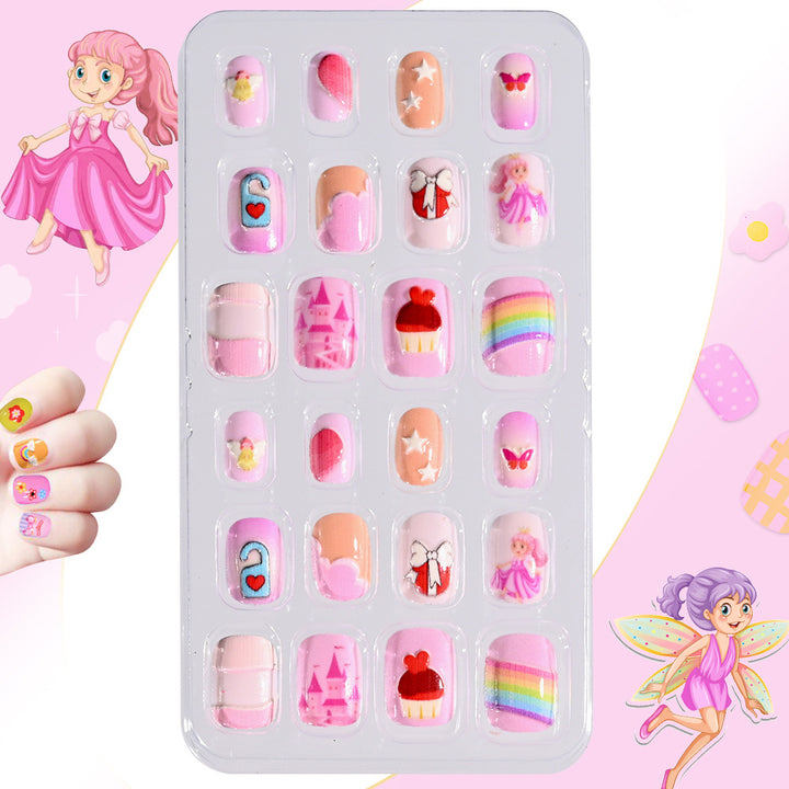 Children's Themed Decorative Press-On Nail Set Stornfield