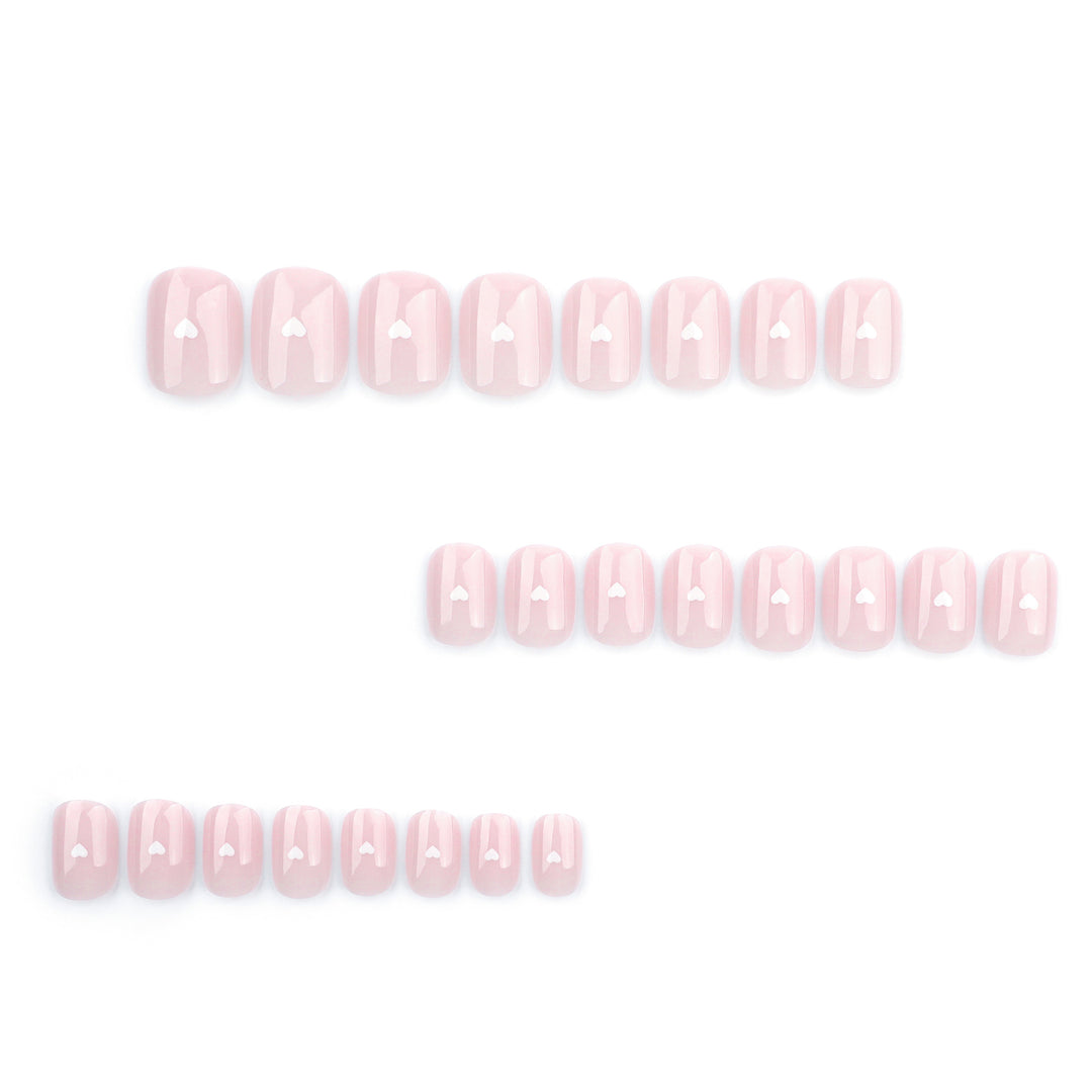 Fake nails with heart decoration Stornfield