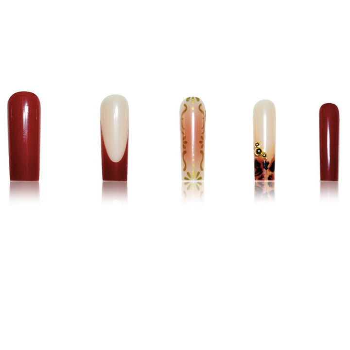 Artistic Long Press-On Nail Extensions Stornfield