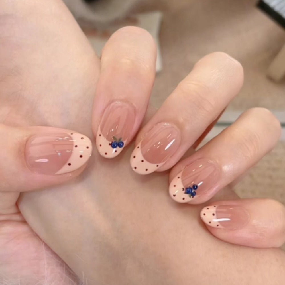 Decorative Press-On Nail Set with Star and Bow Designs Stornfield