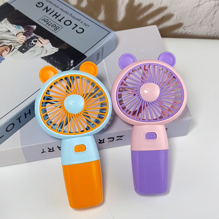 Ladies Portable Hand Fan with Animal Ears Stornfield