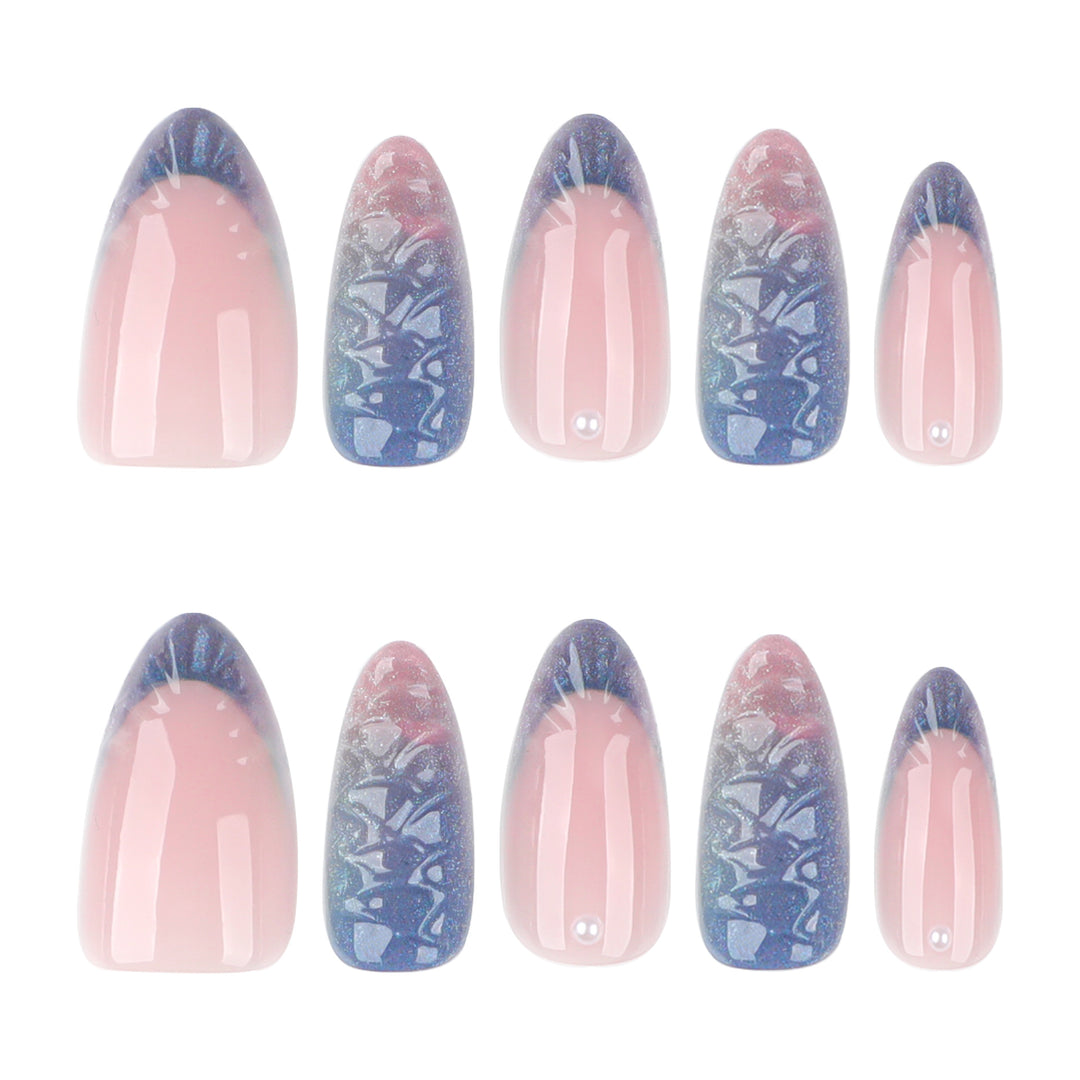 Artful nail extensions with shimmering play of colors and glamorous accents Stornfield