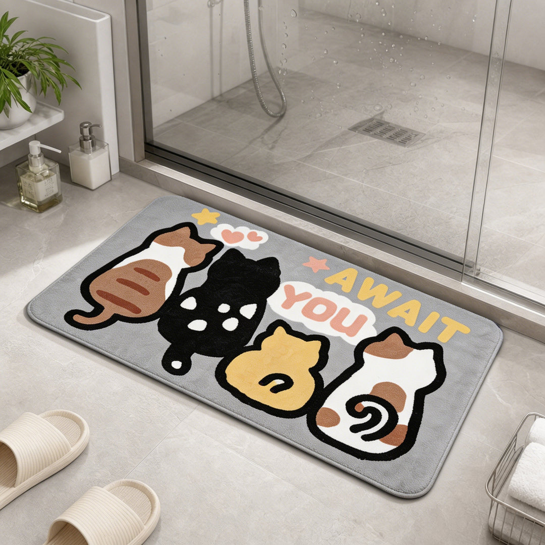 Fun Character Bath Mat for Bathroom