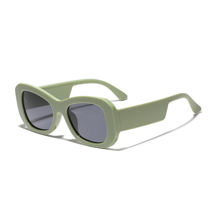 Women's modern square sunglasses with transparent frame Stornfield