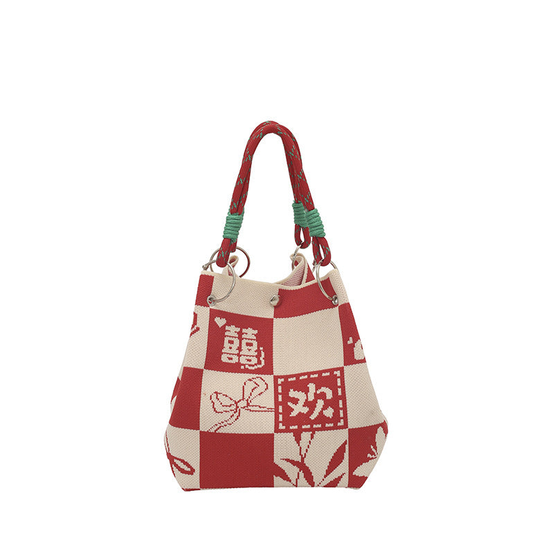 WoFloral Print Textured Handbag Stornfield