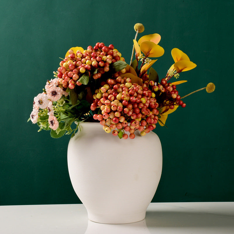 Textured Decorative Ceramic Pot