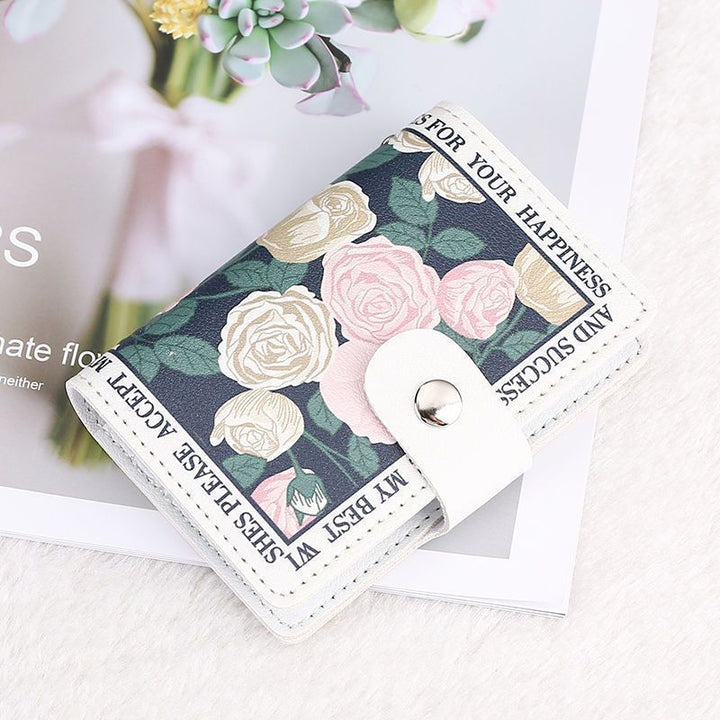 Floral Design Compact Wallet Stornfield