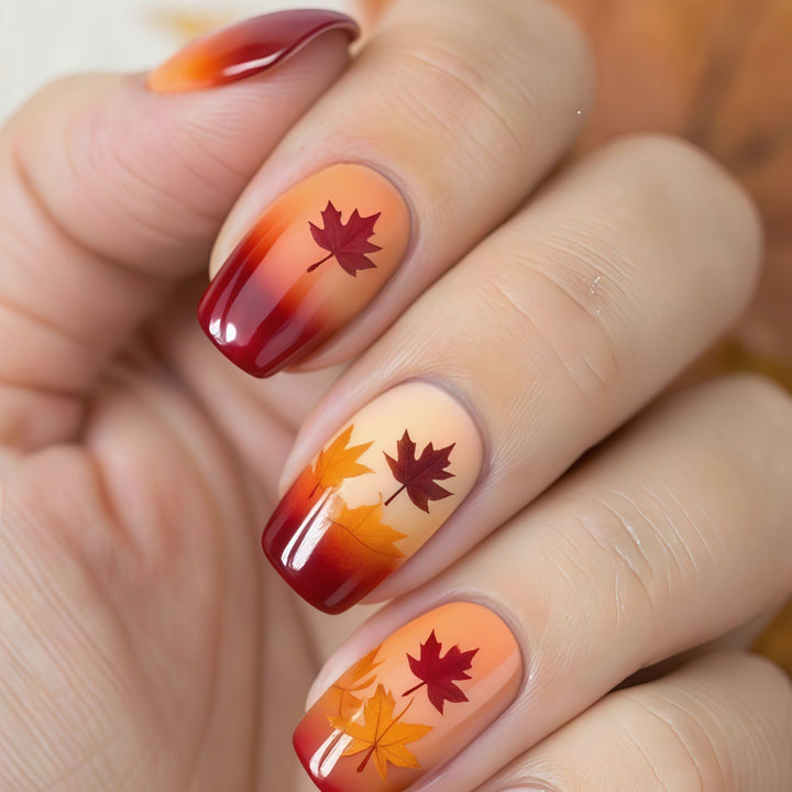 Artificial nails with autumn design Stornfield