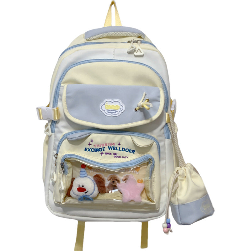 Multi-Compartment Transparent Travel School Backpack Stornfield