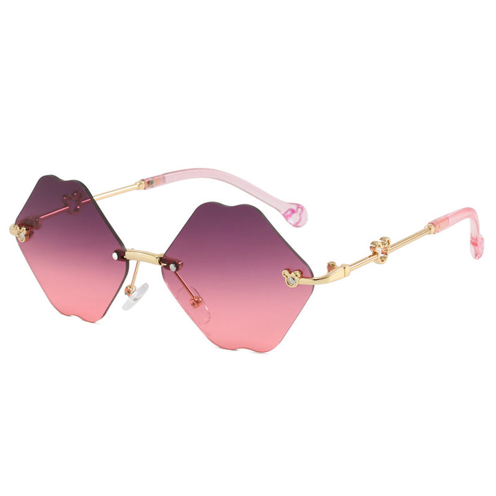 Ladies geometric oversized sunglasses with detailed, luxurious frame Stornfield