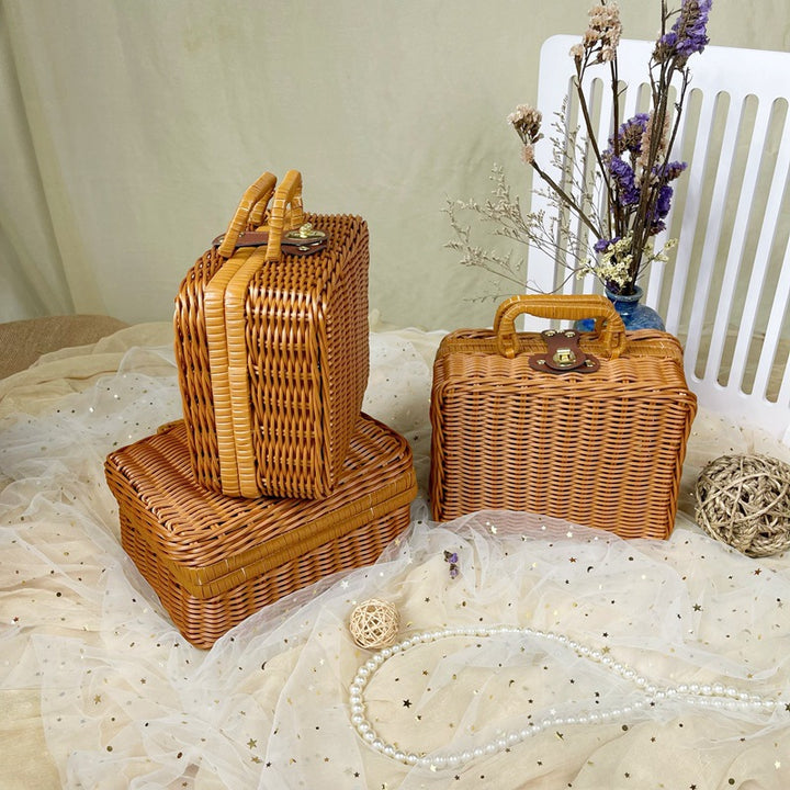 Women braided cosmetic and storage case Stornfield