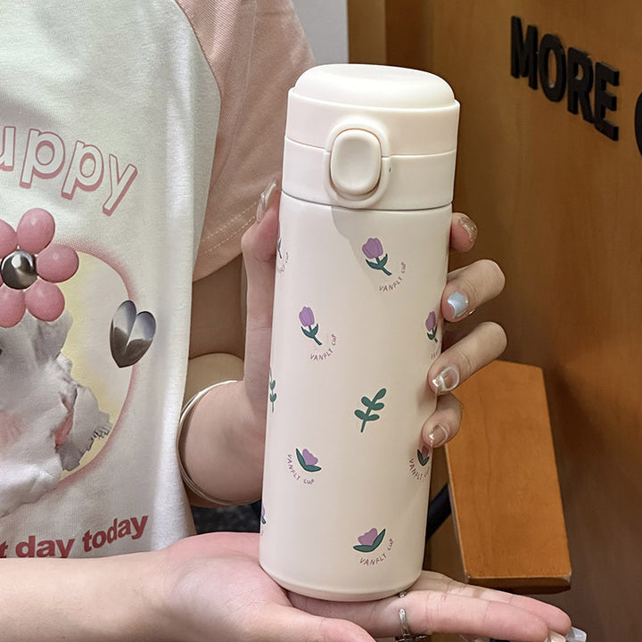 Ladies Insulated Bottle with Cute Floral Pattern Stornfield