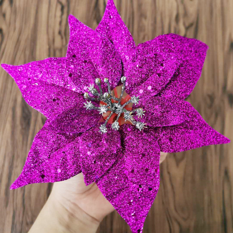 Glittering Decorative Flower Ornament Stornfield