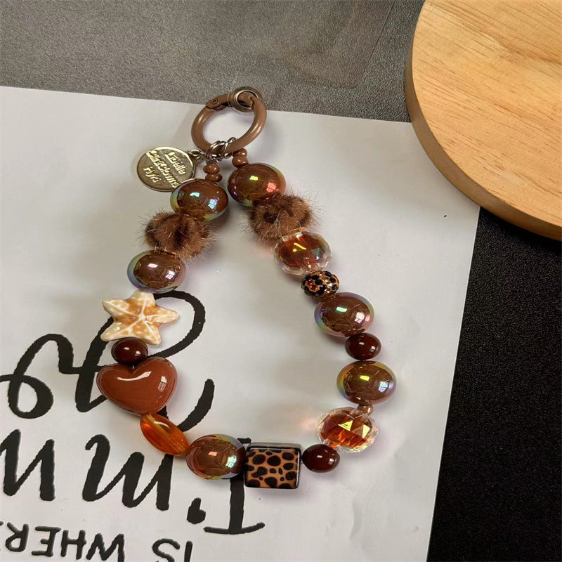 Decorative Beaded Charm Keychain Stornfield 1790135619