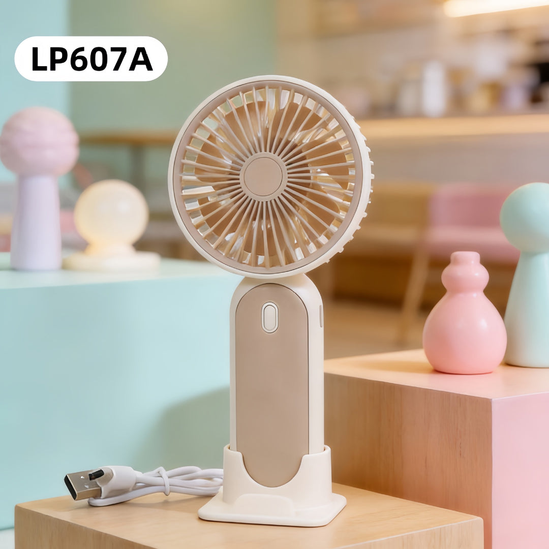 Women Portable USB Hand Fan with Flexible Stand Stornfield
