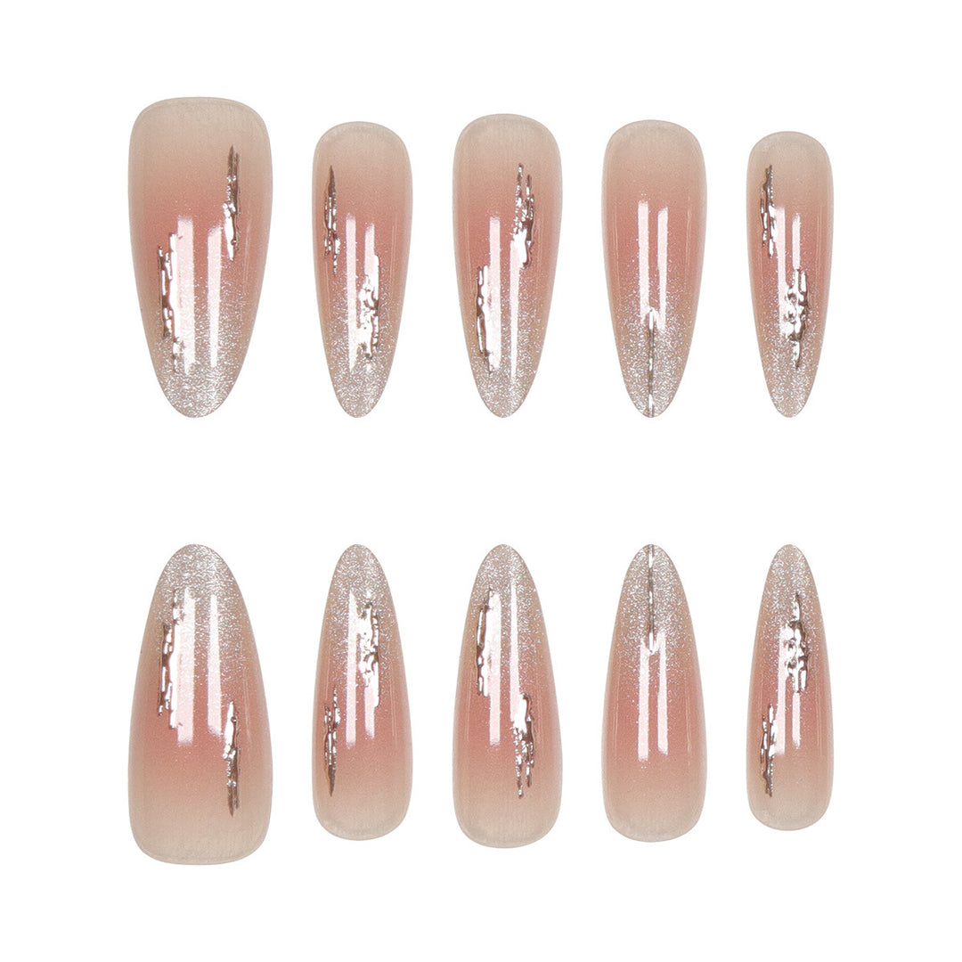 Elegant Stiletto Press-On Nails with Glitter Accents Stornfield 1789085706
