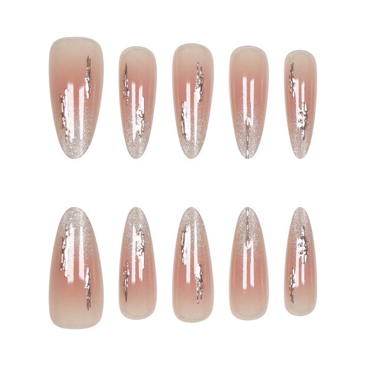 Elegant Stiletto Press-On Nails with Glitter Accents Stornfield 1789085706