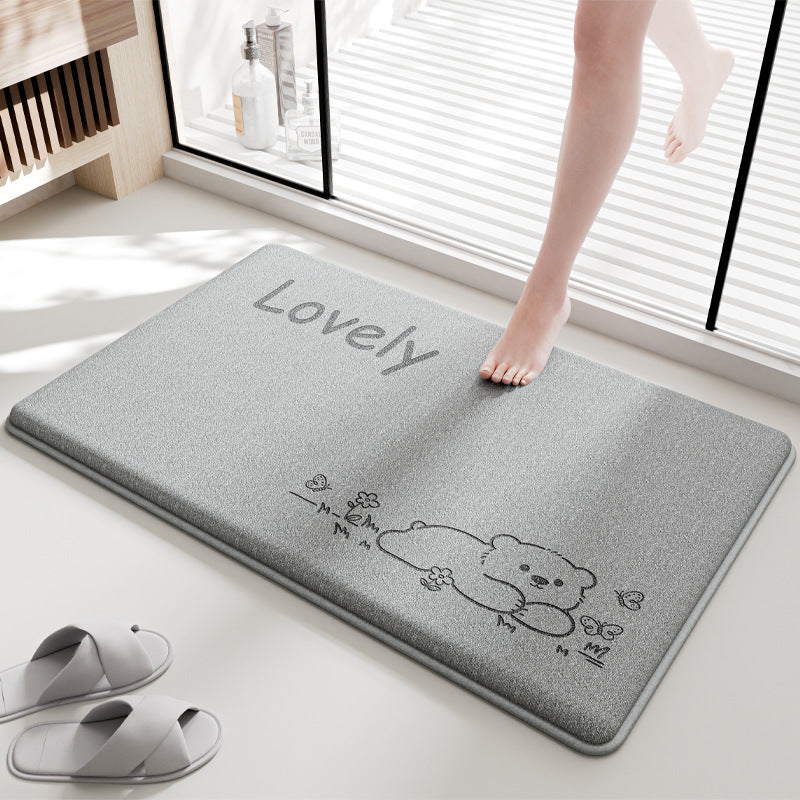 Adorable Cartoon Design Bath Mat Stornfield