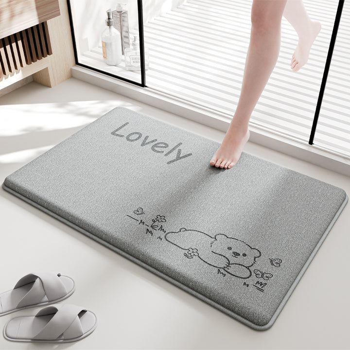 Adorable Cartoon Design Bath Mat Stornfield