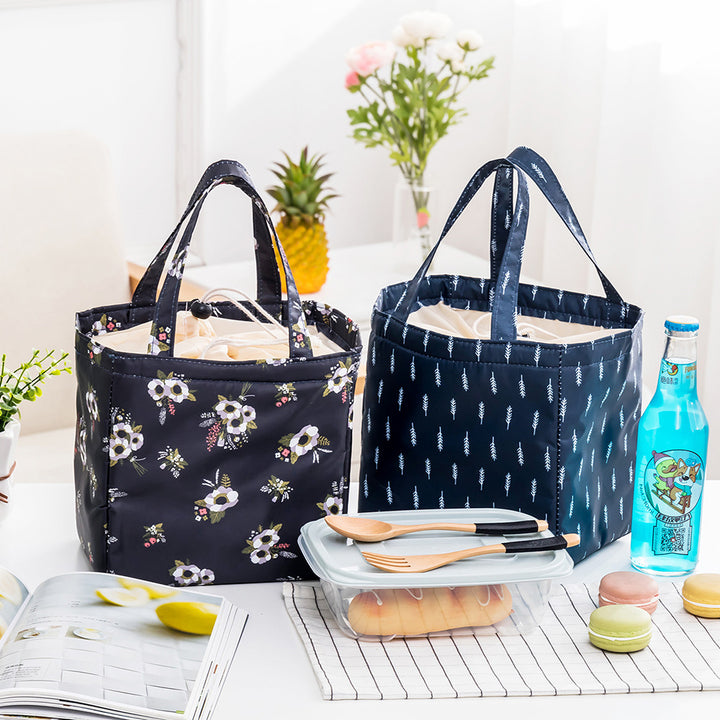 Insulated Tropical Print Lunch Bag