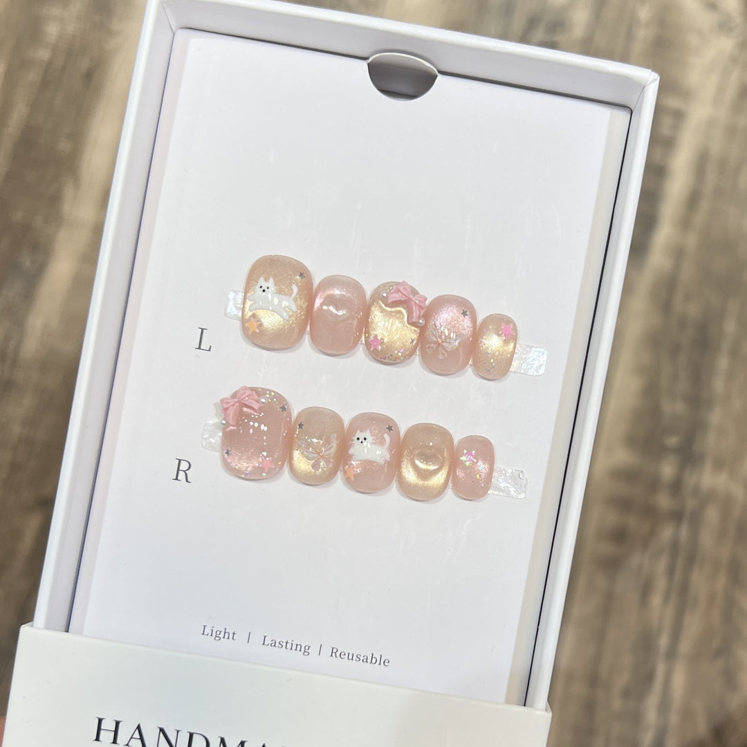 Themed Press-On Nail Art Set with Hello Kitty Designs Stornfield
