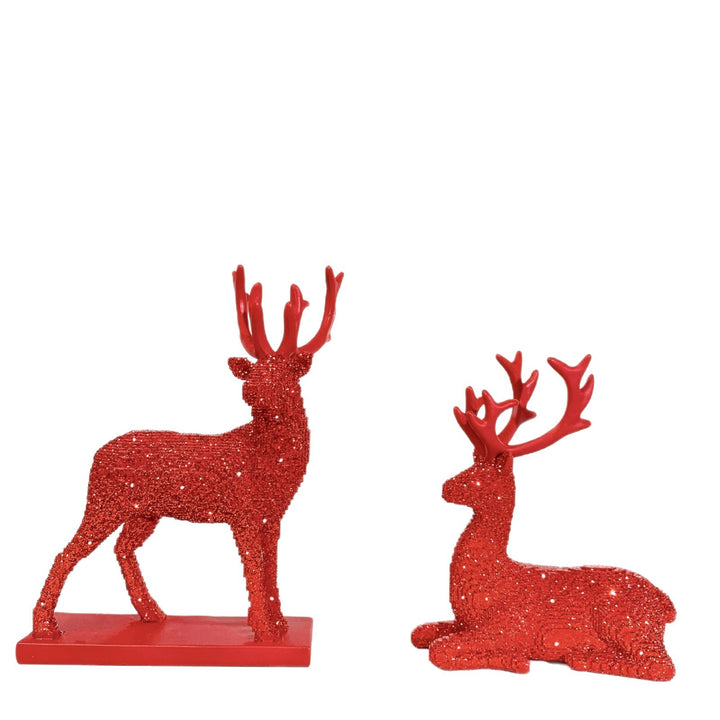 Glittering Reindeer Decorative Figure Stornfield