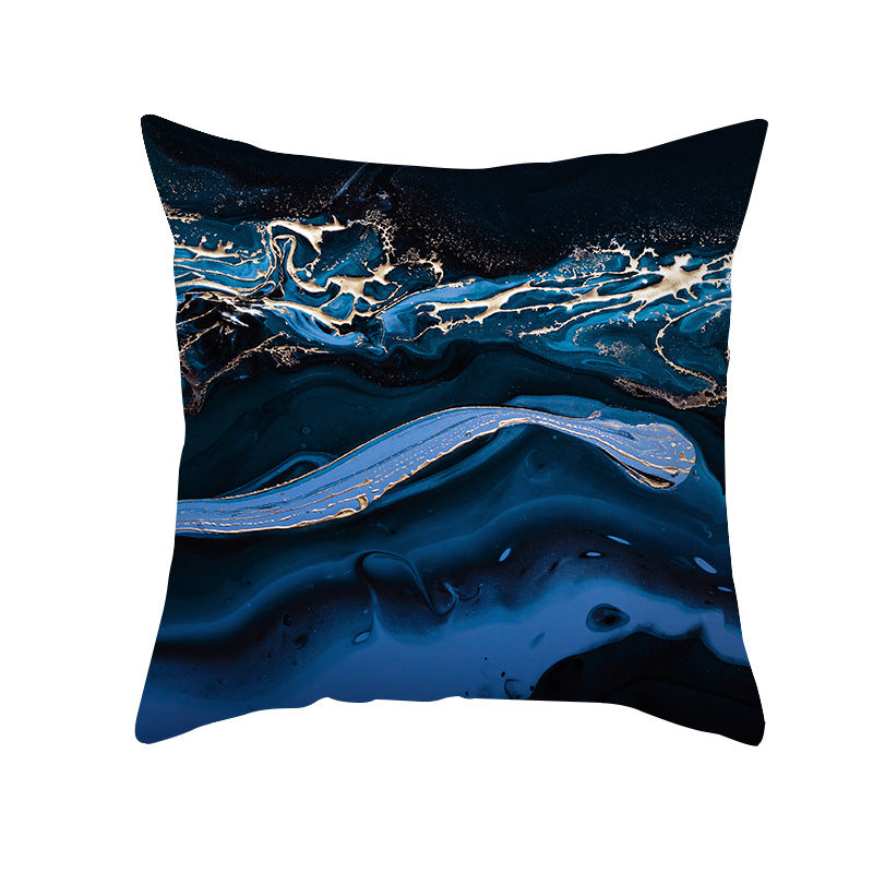 Abstract Marble Print Luxurious Velvet Decorative Throw Pillow Cover