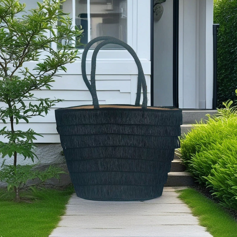 Beach basket with classic sun protection Stornfield