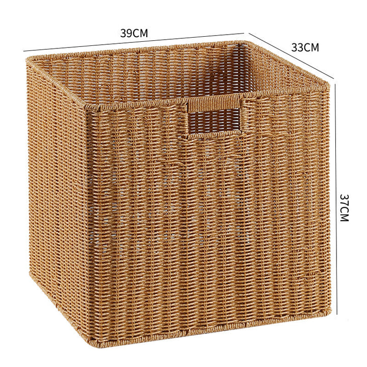 Handcrafted Rectangular Wicker Storage Bin Stornfield