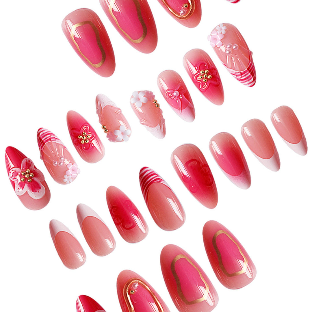 Floral Elegance Nail Art Extensions Stornfield