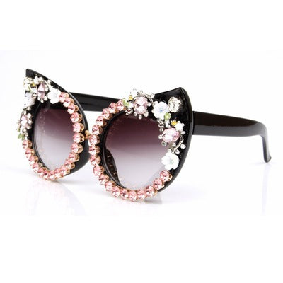 Women's Cat-Eye Sunglasses with Sparkling Gemstones Stornfield