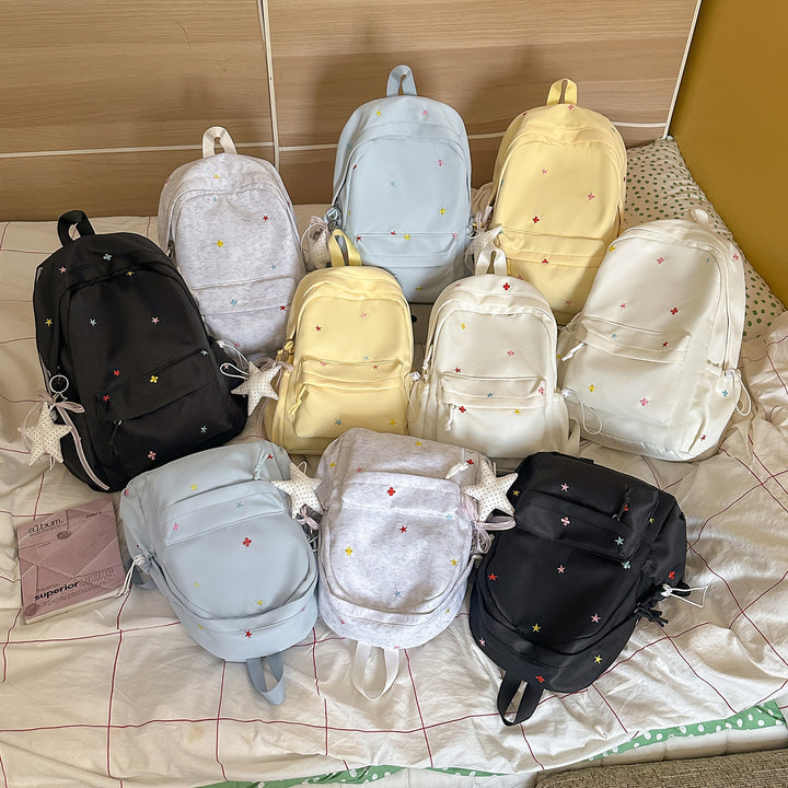Casual Embroidered Star Backpack Stornfield