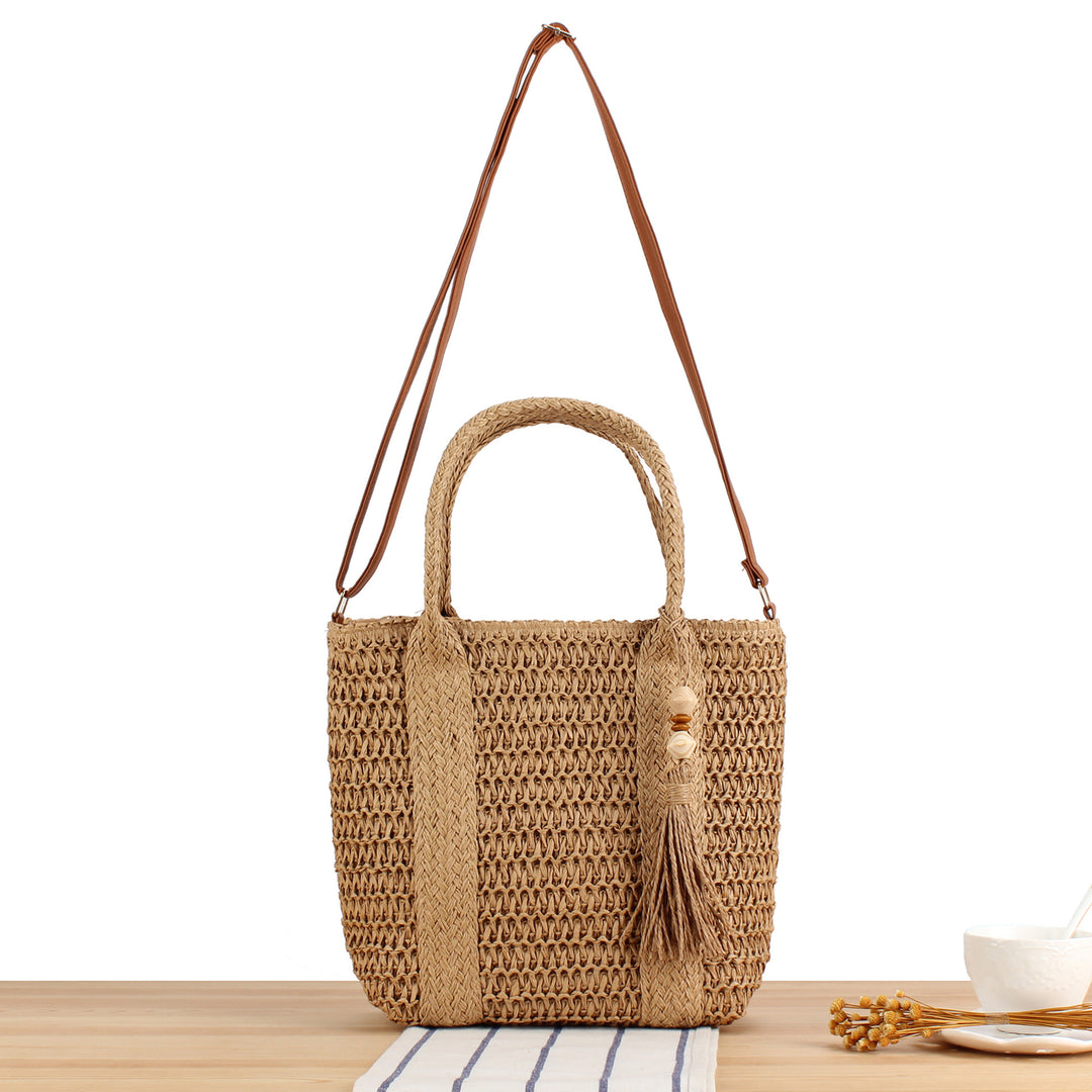 Handbag with Woven Design and Removable Shoulder Strap Stornfield