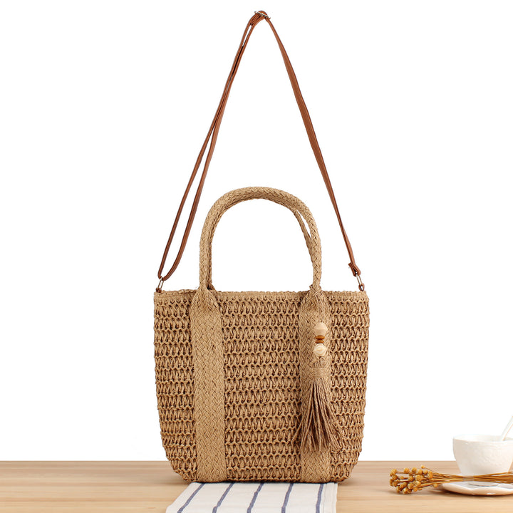 Handbag with Woven Design and Removable Shoulder Strap Stornfield