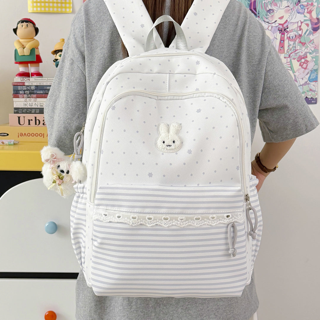 Playful Bunny-Ear Casual Backpack Stornfield