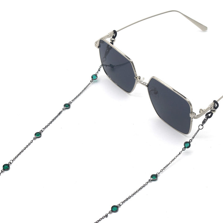 Stylish Crystal-Accented Eyewear Chain Stornfield
