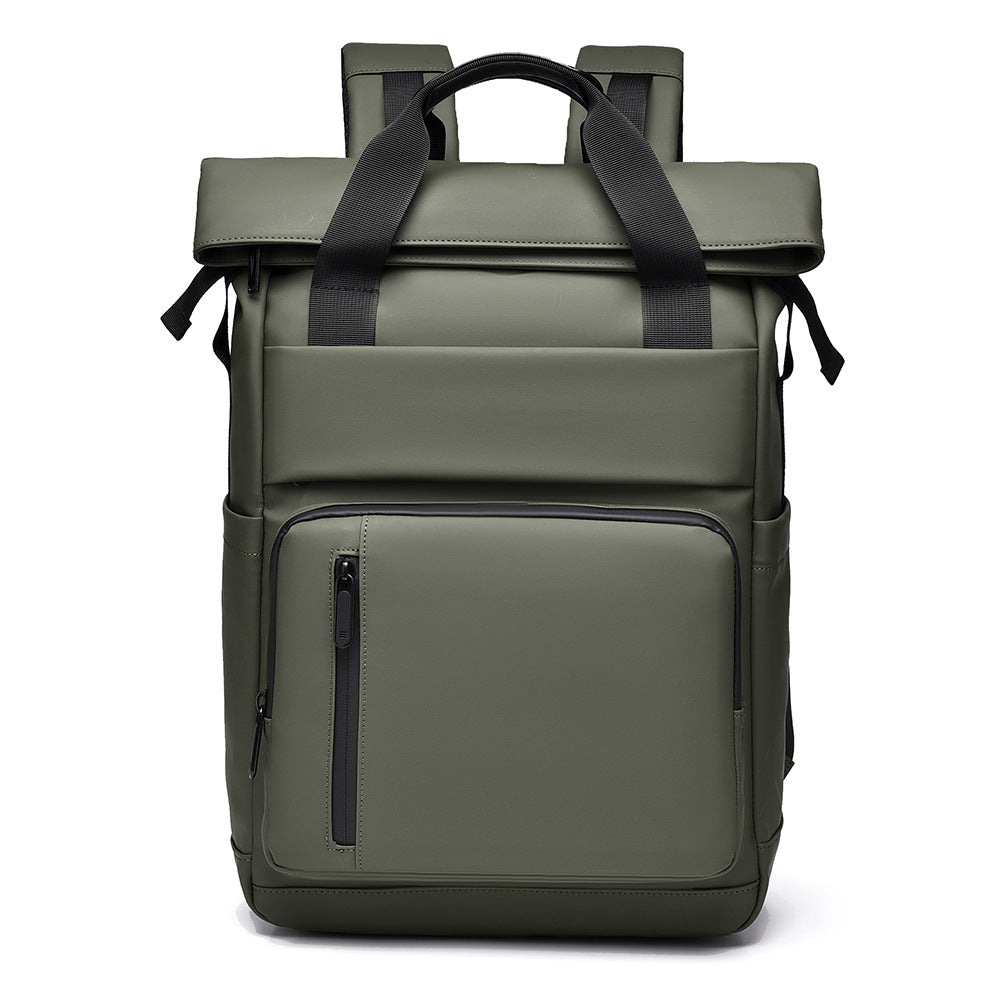 Multi-Pocket Waterproof Roll-Top Backpack Stornfield