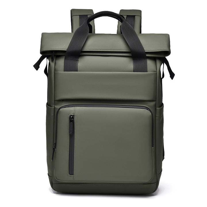 Multi-Pocket Waterproof Roll-Top Backpack Stornfield