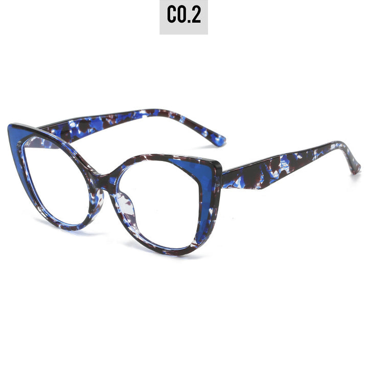 Women's Cat-Eye Glasses with Floral Design and Adjustable Nose Bridge Stornfield